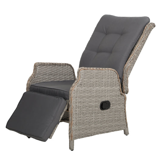 Sun lounge Setting Recliner Chair Outdoor Furniture Patio Wicker Sofa - image1