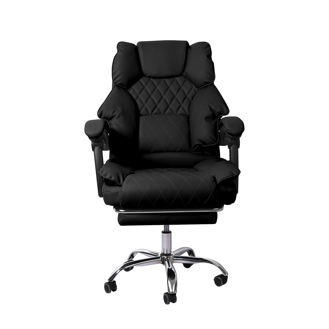 Gaming Chair Office Computer Seat Racing PU Leather Executive Footrest - image2