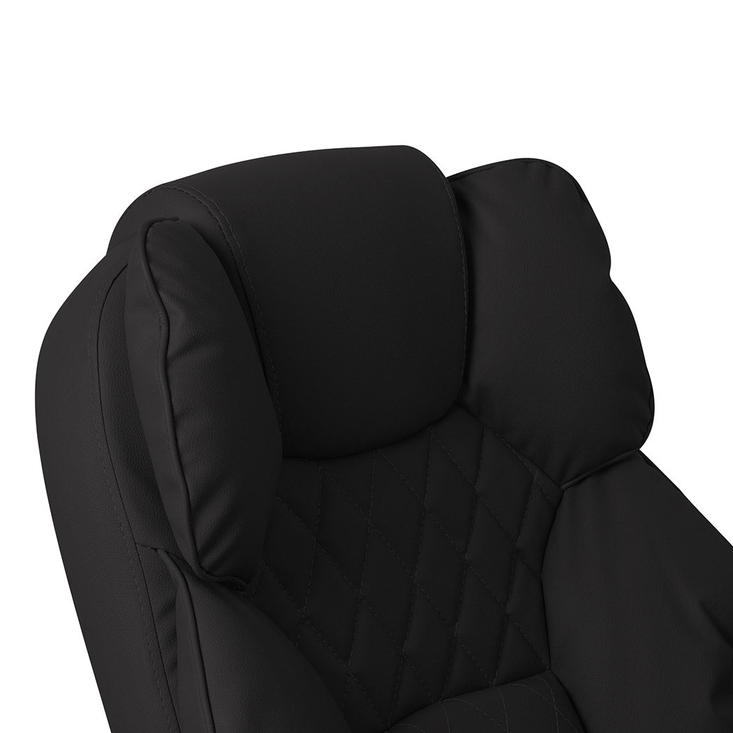 Gaming Chair Office Computer Seat Racing PU Leather Executive Footrest - image6