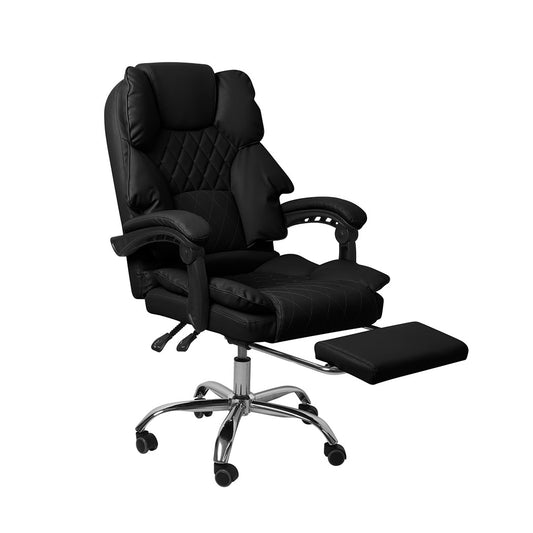 Gaming Chair Office Computer Seat Racing PU Leather Executive Footrest - image1