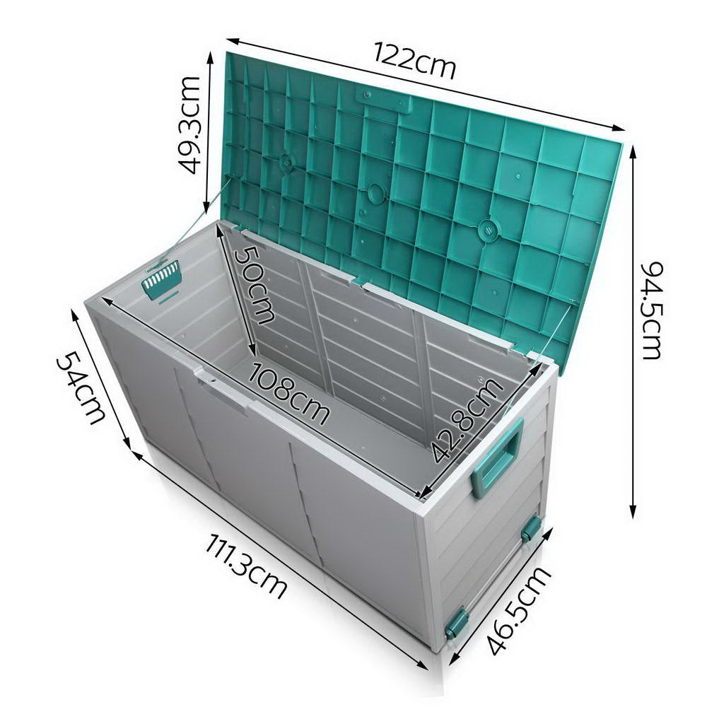 290L Outdoor Storage Box - Green - image2