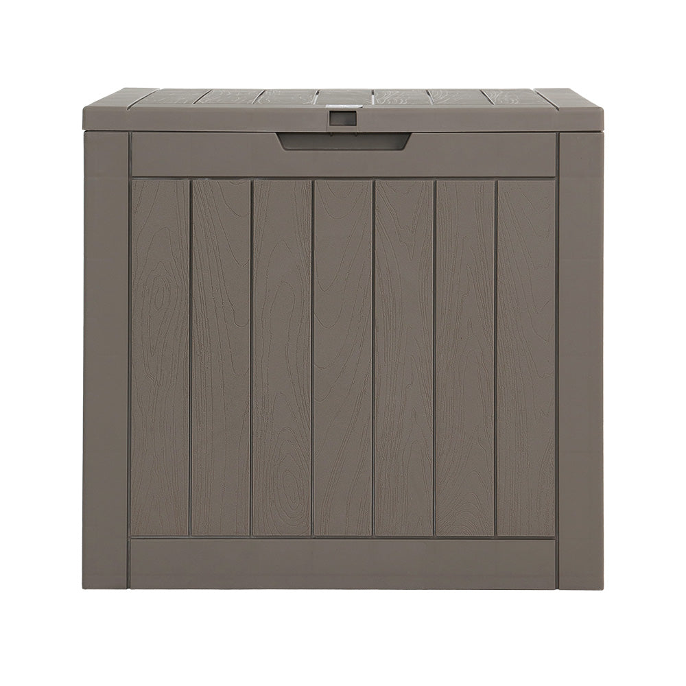 Gardeon Outdoor Storage Box 118L Container Lockable Indoor Garden Toy Tool Shed Grey - image3