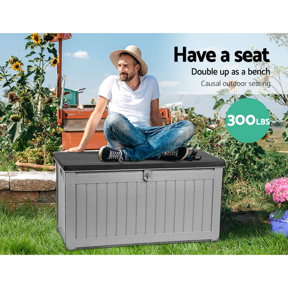 Outdoor Storage Box Bench Seat 190L - image4