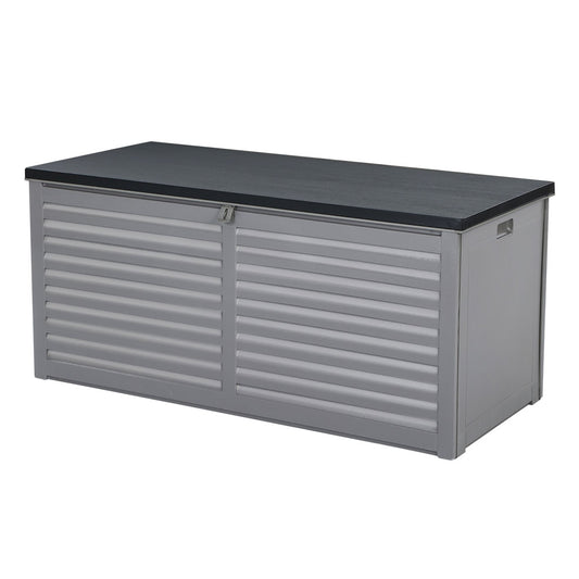 Outdoor Storage Box 490L Bench Seat Indoor Garden Toy Tool Sheds Chest - image1