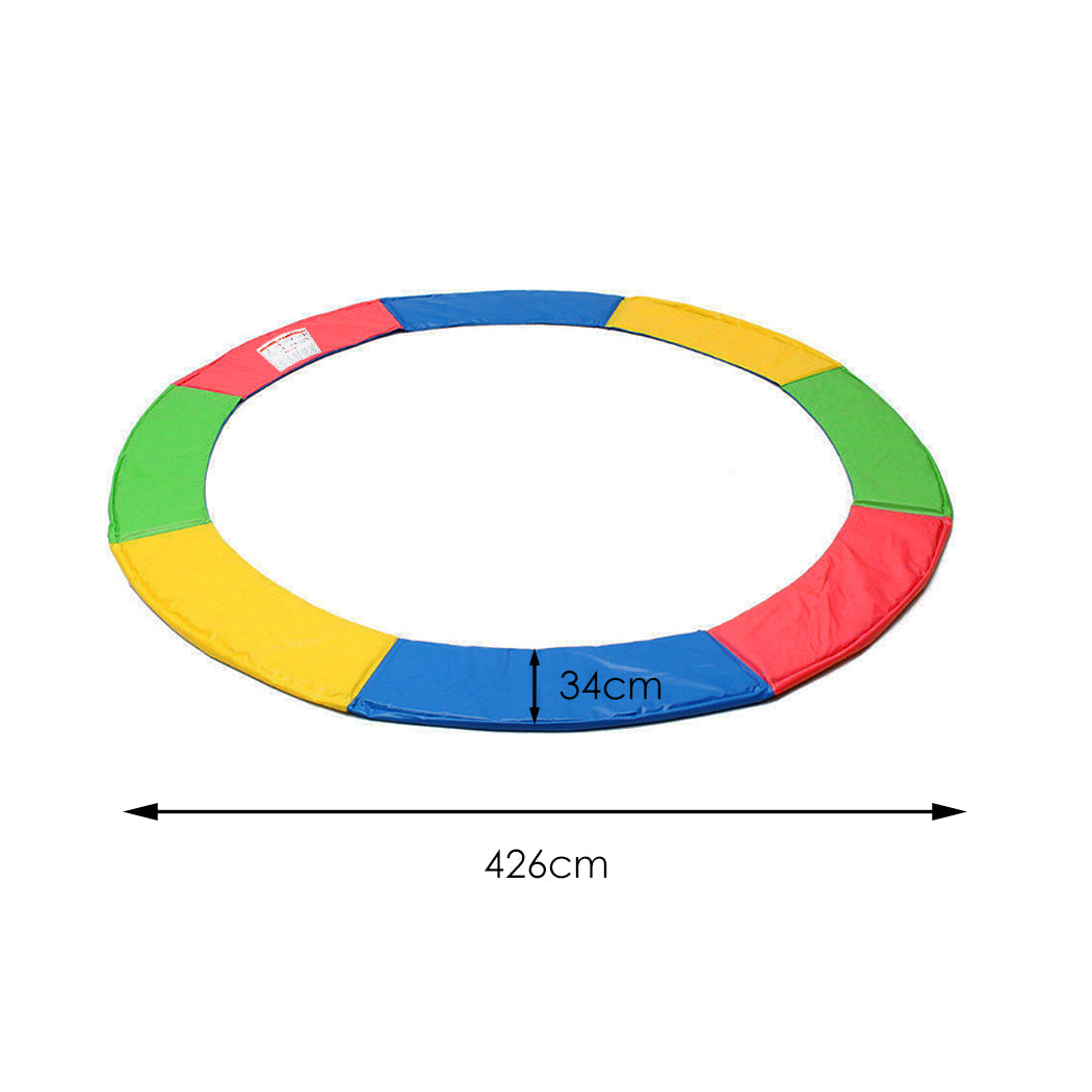 14 FT Kids Trampoline Pad Replacement Mat Reinforced Outdoor Round Spring Cover - image11