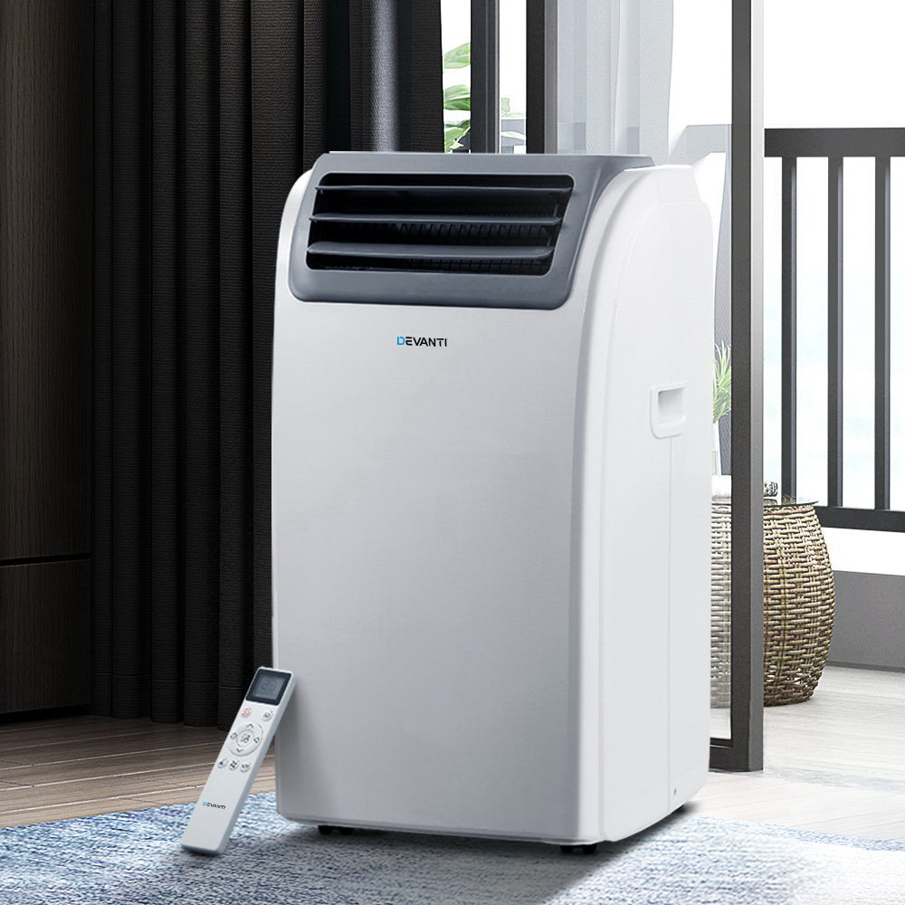 Portable Air Conditioner Cooling Mobile Fan Cooler Dehumidifier Window Kit White 3300W - image7