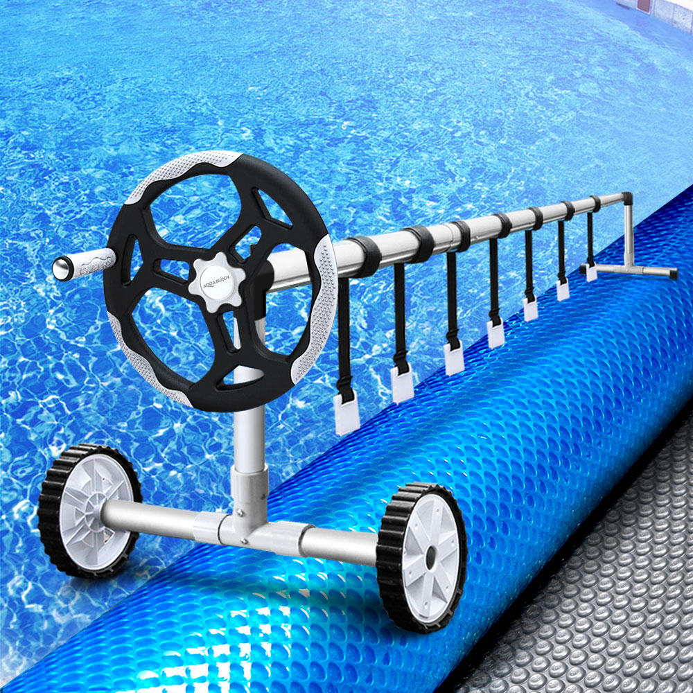 Aquabuddy Solar Swimming Pool Cover Roller Blanket Bubble Heater 11x4.8m Covers - image8