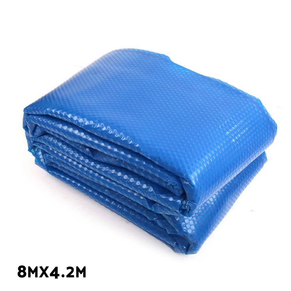 Solar Swimming Pool Cover Blanket Bubble Roller Adjustable 8 X 4.2M - image3