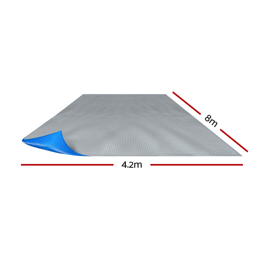 8M X 4.2M Solar Swimming Pool Cover 500 Micron Outdoor Blanket - image2