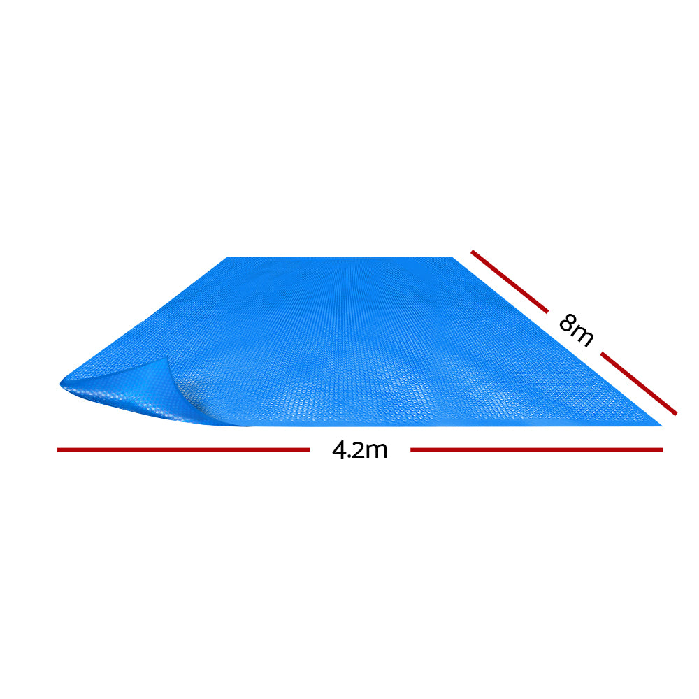 8M X 4.2M Solar Swimming Pool Cover 400 Micron Outdoor Bubble Blanket - image2