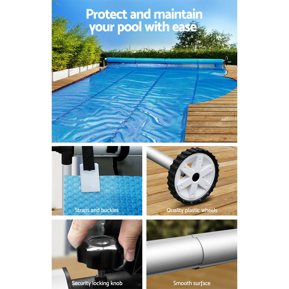 Swimming Pool Cover Roller Reel Adjustable Solar Thermal Blanket - image5