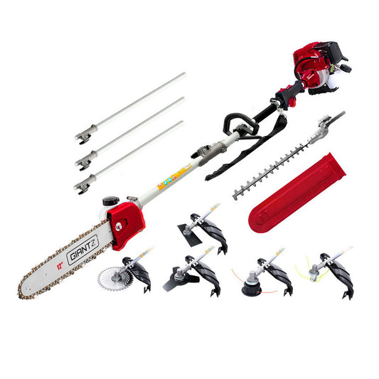 4-STROKE Pole Chainsaw Brush Cutter Hedge Trimmer Saw Multi Tool - image1