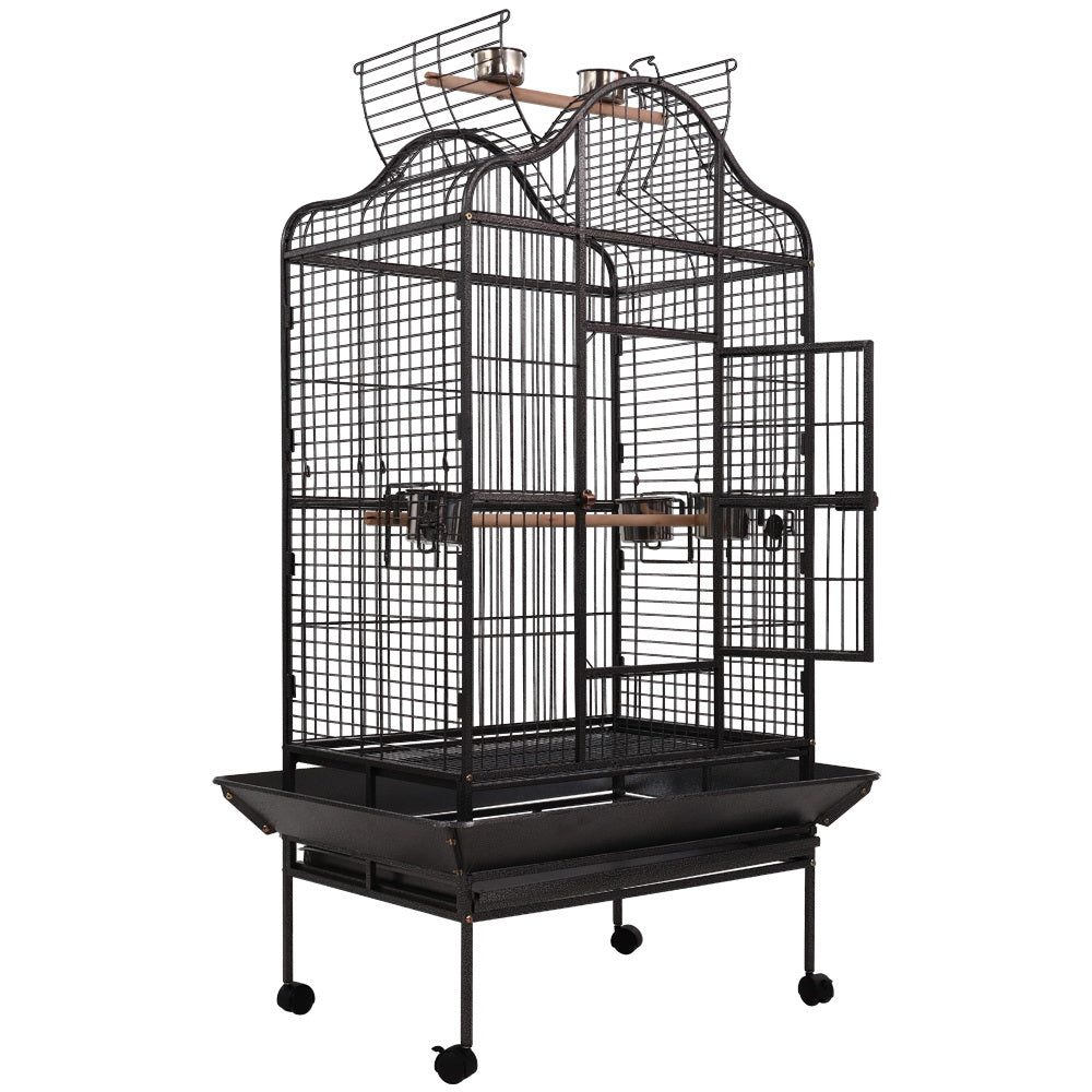 Bird Cage Pet Cages Aviary 168CM Large Travel Stand Budgie Parrot Toys - image3