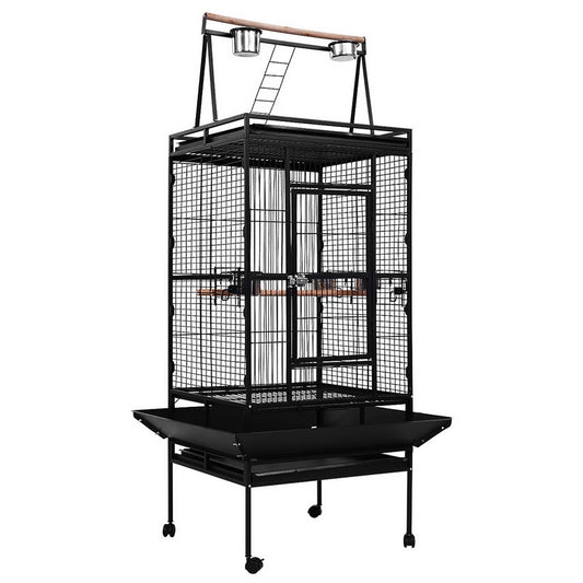 Bird Cage Pet Cages Aviary 173CM Large Travel Stand Budgie Parrot Toys - image1