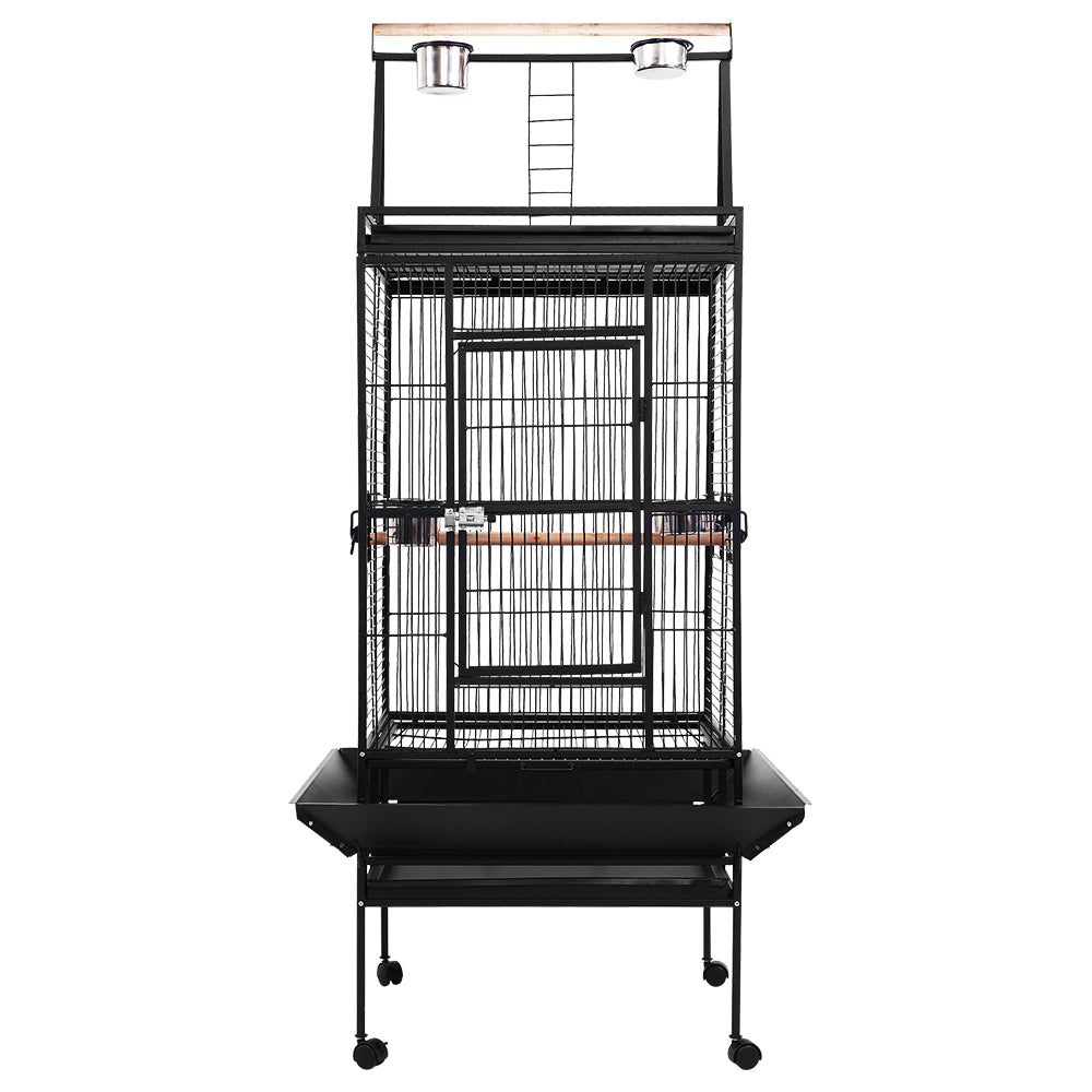 Bird Cage Pet Cages Aviary 173CM Large Travel Stand Budgie Parrot Toys - image3