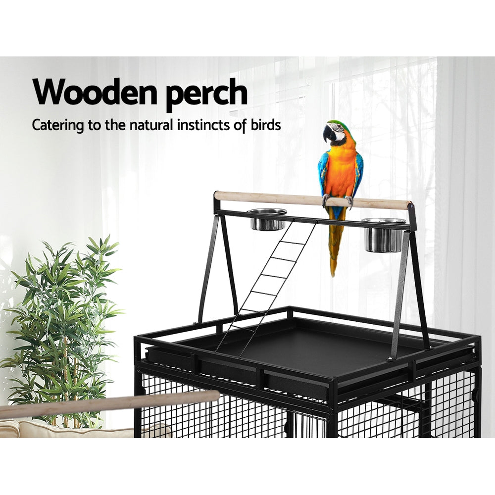 Bird Cage Pet Cages Aviary 173CM Large Travel Stand Budgie Parrot Toys - image4