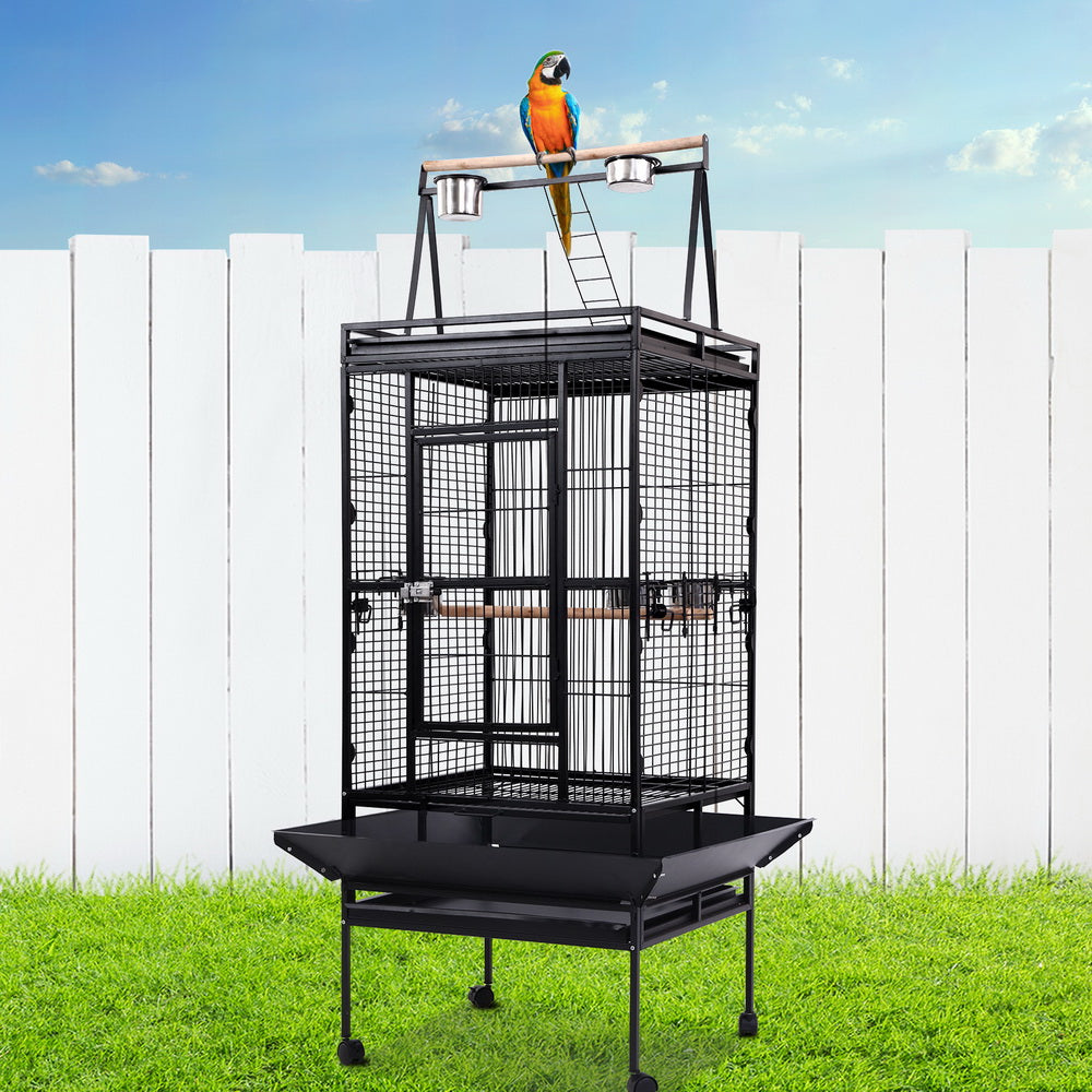 Bird Cage Pet Cages Aviary 173CM Large Travel Stand Budgie Parrot Toys - image7