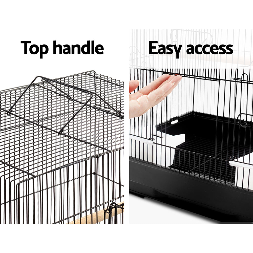 Medium Bird Cage with Perch - Black - image5