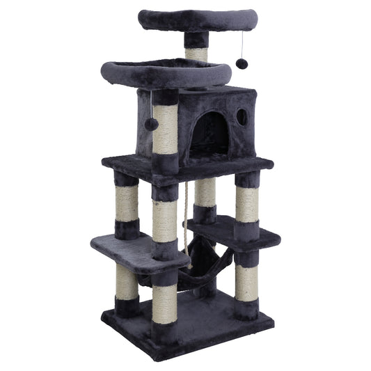 Cat Tree Trees Scratching Post Scratcher Tower Condo House Furniture Wood - image1