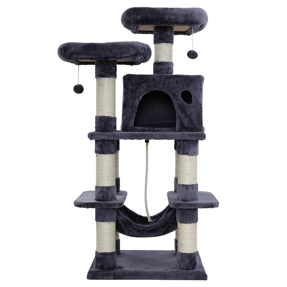 Cat Tree Trees Scratching Post Scratcher Tower Condo House Furniture Wood - image3