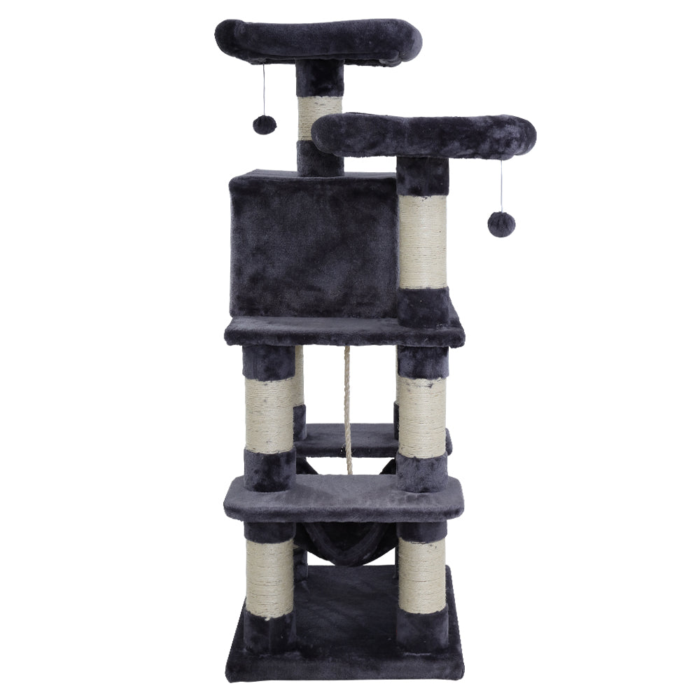 Cat Tree Trees Scratching Post Scratcher Tower Condo House Furniture Wood - image4