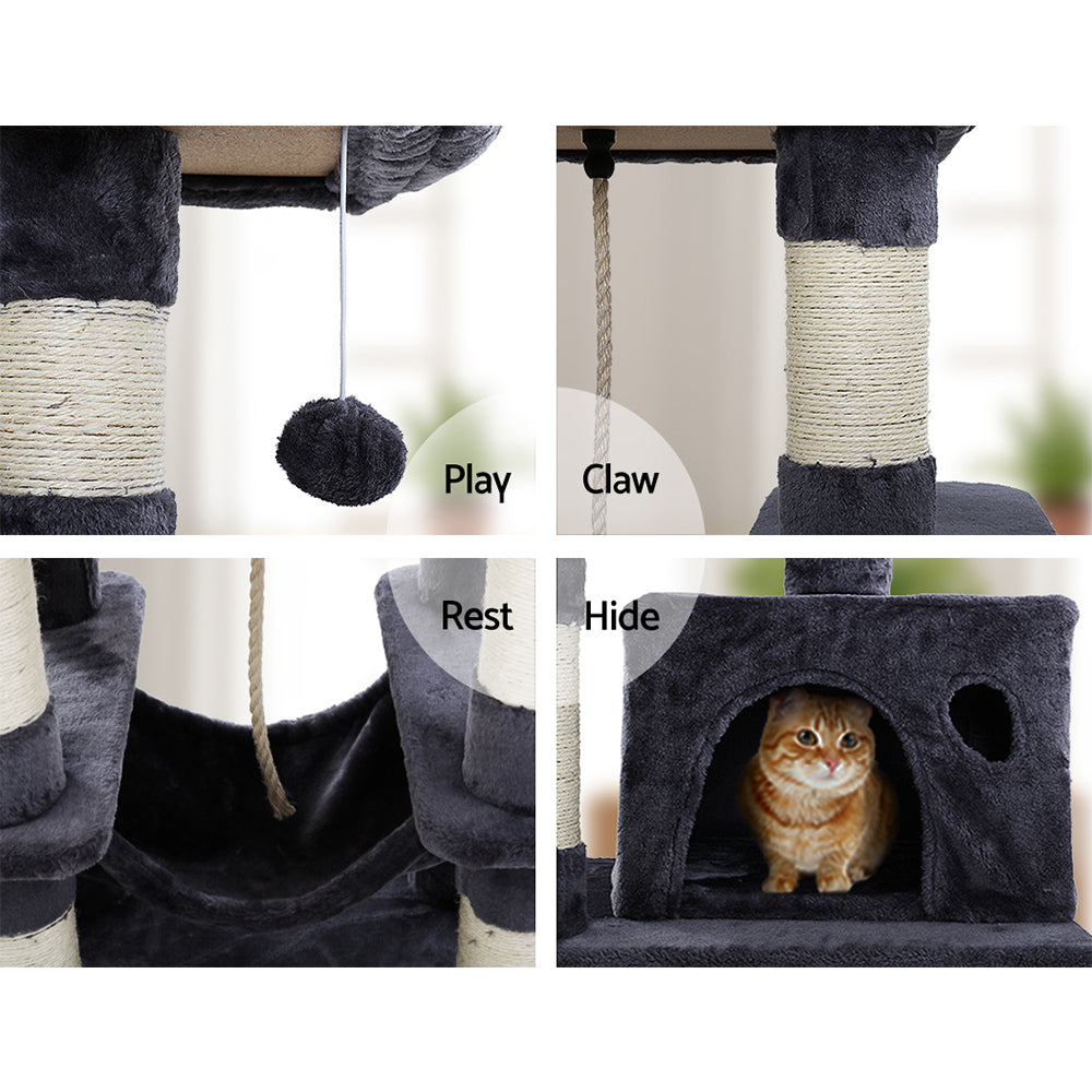 Cat Tree Trees Scratching Post Scratcher Tower Condo House Furniture Wood - image10