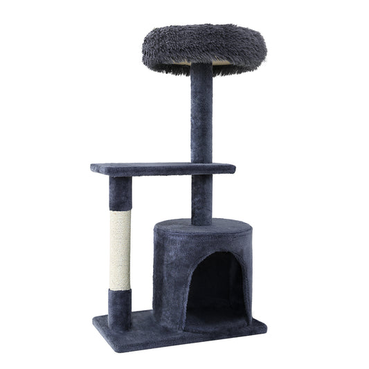 Cat Tree Scratching Post Scratcher Tower Condo House Grey 94cm - image1