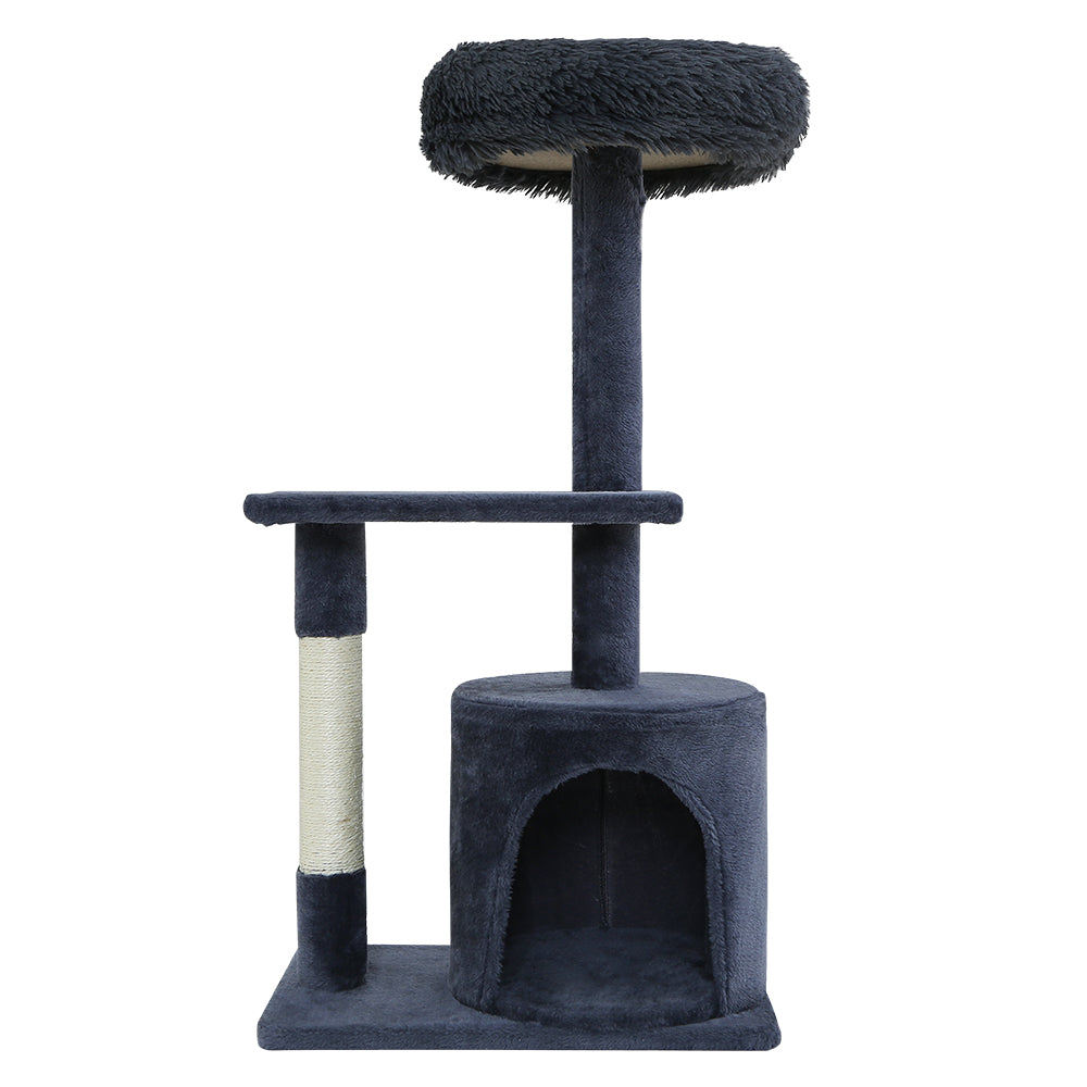 Cat Tree Scratching Post Scratcher Tower Condo House Grey 94cm - image3