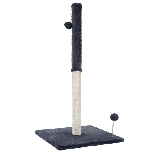 Cat Tree Scratching Post Scratcher Tower Condo House Hanging toys Grey 105cm - image1