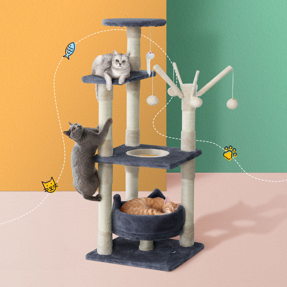 Cat Tree Scratching Post Scratcher Cat Tree Tower Condo House toys 110cm - image8