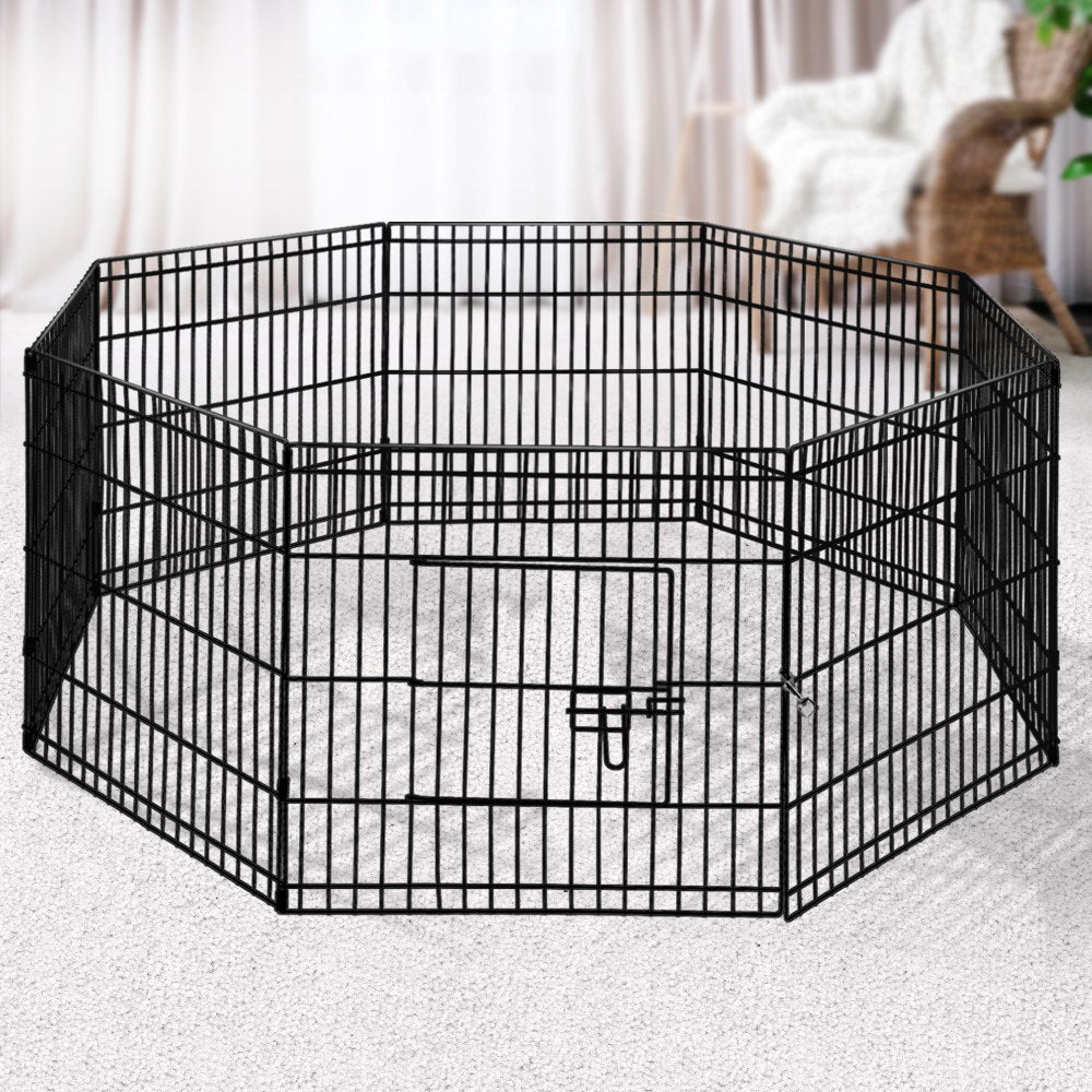 2X24" 8 Panel Pet Dog Playpen Puppy Exercise Cage Enclosure Fence Play Pen - image7