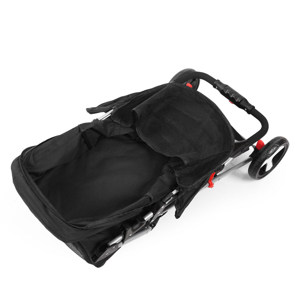 3 Wheel Pet Stroller - Black - image3