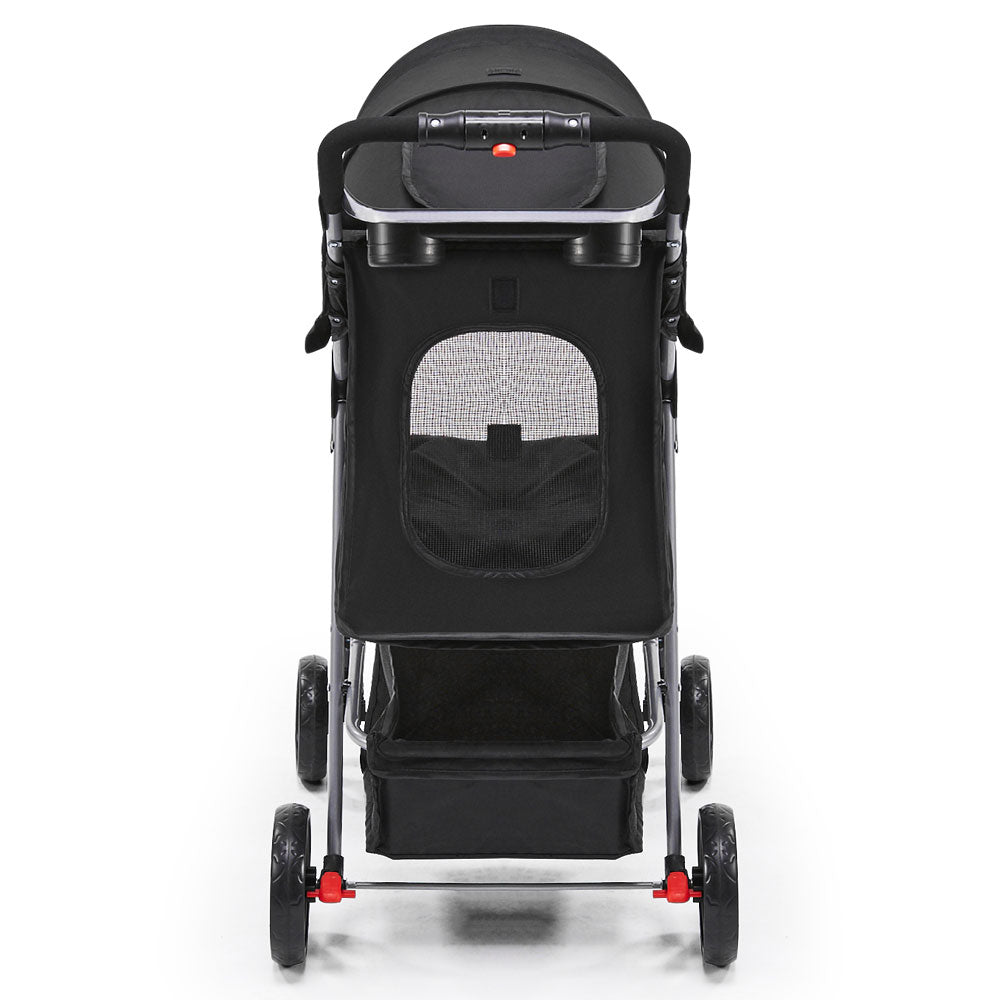 4 Wheel Pet Stroller - Black - image5