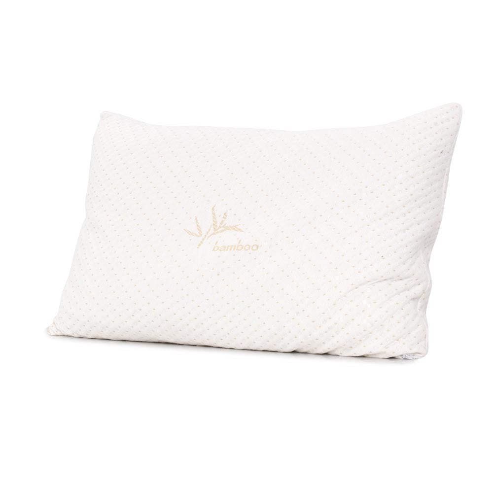 Bedding Set of 2 Single Bamboo Memory Foam Pillow - image3