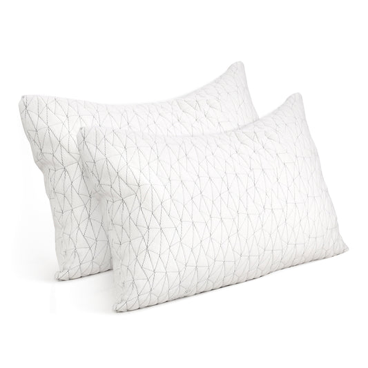 Bedding Set of 2 Rayon King Memory Foam Pillow - image1