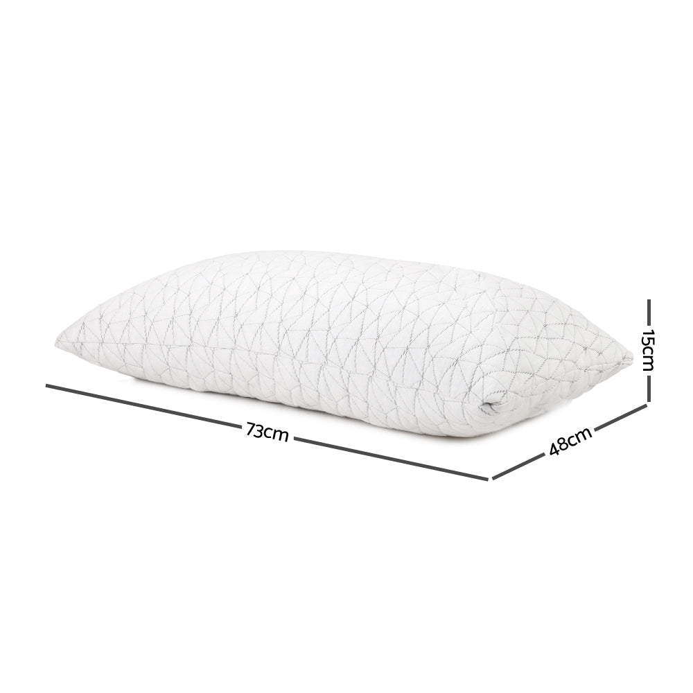 Bedding Set of 2 Rayon Single Memory Foam Pillow - image2