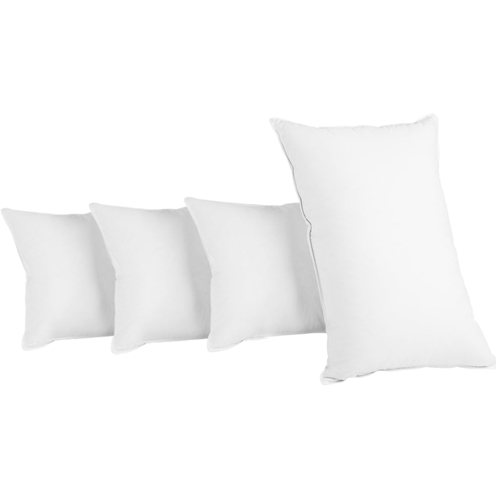 Bedding Set of 4 Medium & Firm Cotton Pillows - image1