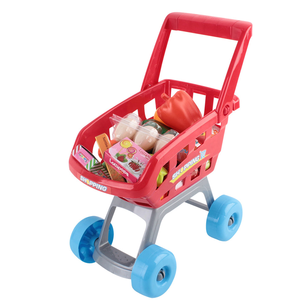 24 Piece Kids Super Market Toy Set - Red & White - image5