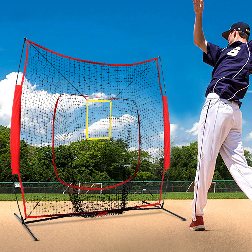 Portable Baseball Training Net Stand Softball Practice Sports Tennis - image7