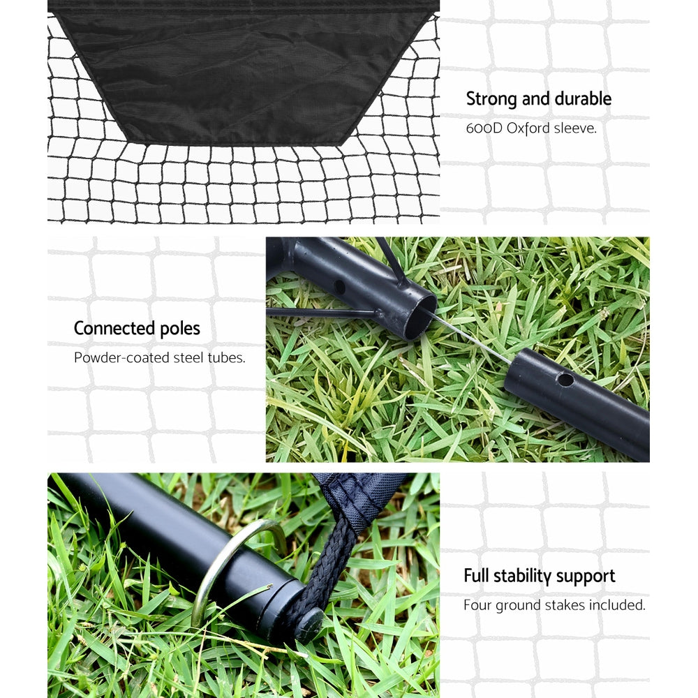 Portable Soccer Rebounder Net Volley Training Football Goal Pass Trainer - image4