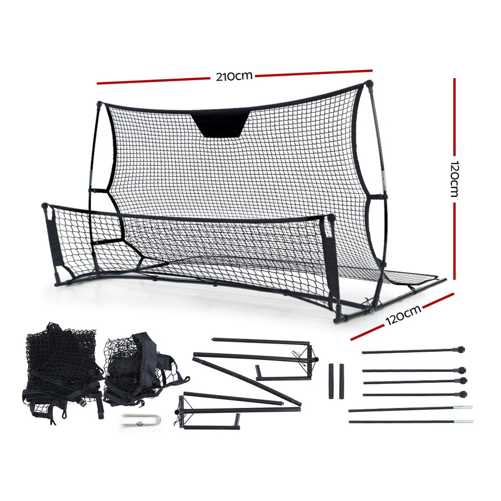 Portable Soccer Rebounder Net Volley Training Football Goal Trainer XL - image2