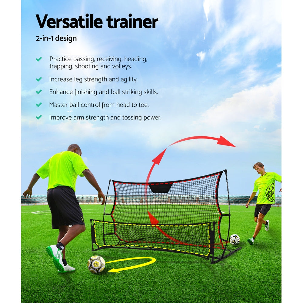 Portable Soccer Rebounder Net Volley Training Football Goal Trainer XL - image3