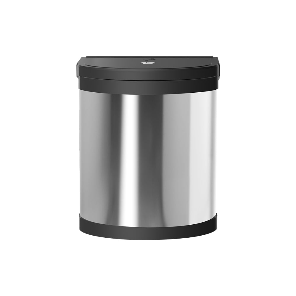 Kitchen Swing Out Pull Out Bin Stainless Steel Garbage Rubbish Can 12L - image1