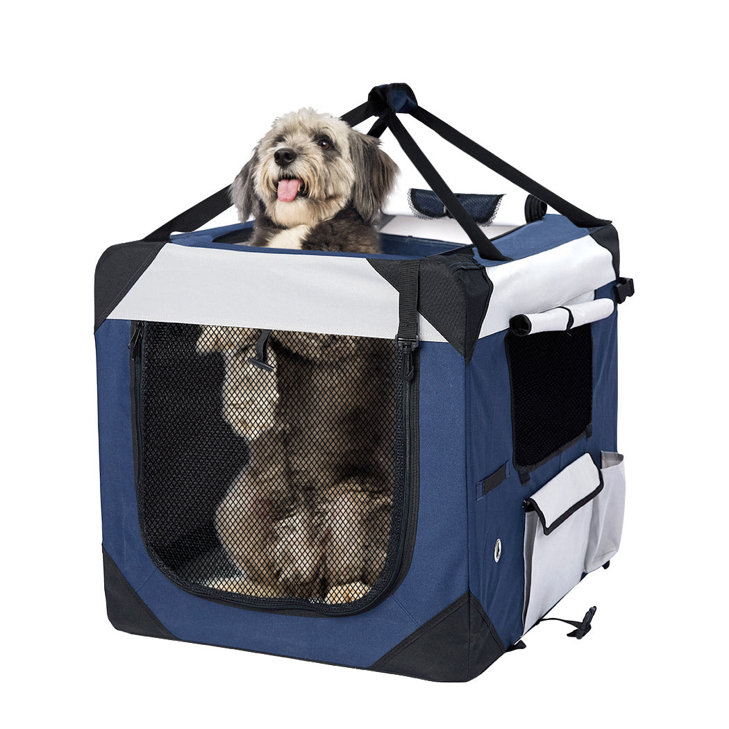 Pet Carrier Bag Dog Puppy Spacious Outdoor Travel Hand Portable Crate L - image1