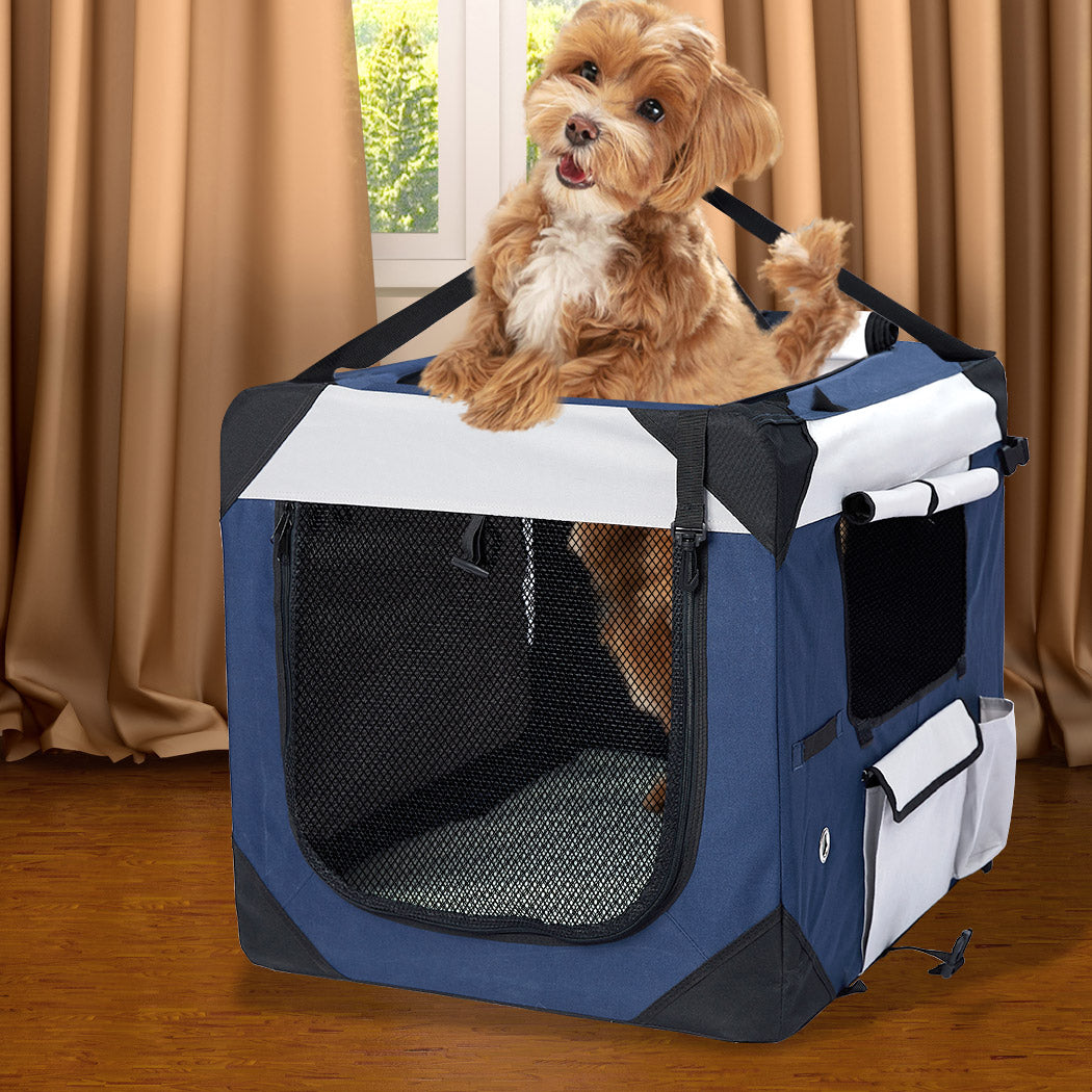 Pet Carrier Bag Dog Puppy Spacious Outdoor Travel Hand Portable Crate M - image8