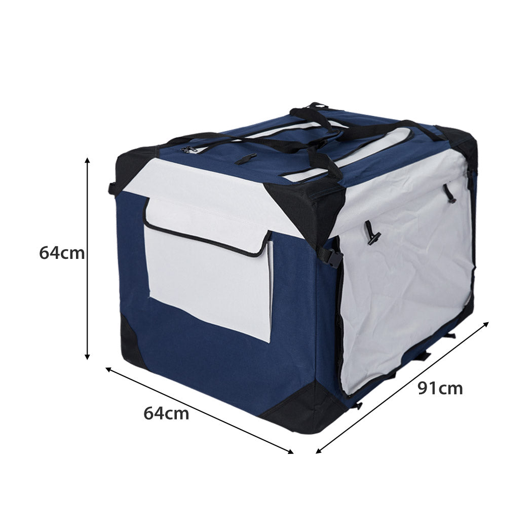 Pet Carrier Bag Dog Puppy Spacious Outdoor Travel Hand Portable Crate XL - image3