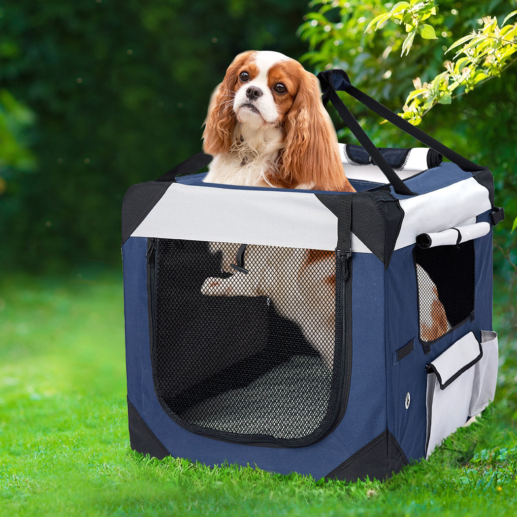 Pet Carrier Bag Dog Puppy Spacious Outdoor Travel Hand Portable Crate XL - image7