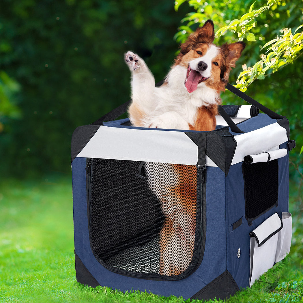 Pet Carrier Bag Dog Puppy Spacious Outdoor Travel Hand Portable Crate 2XL - image7