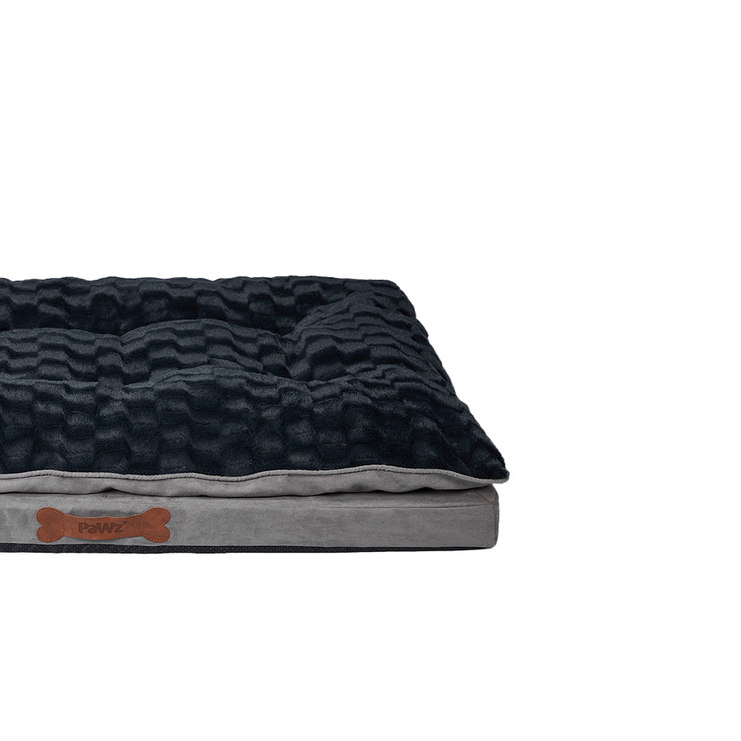Dog Calming Bed Warm Soft Plush Comfy Sleeping Memory Foam Mattress Dark Grey XL - image4