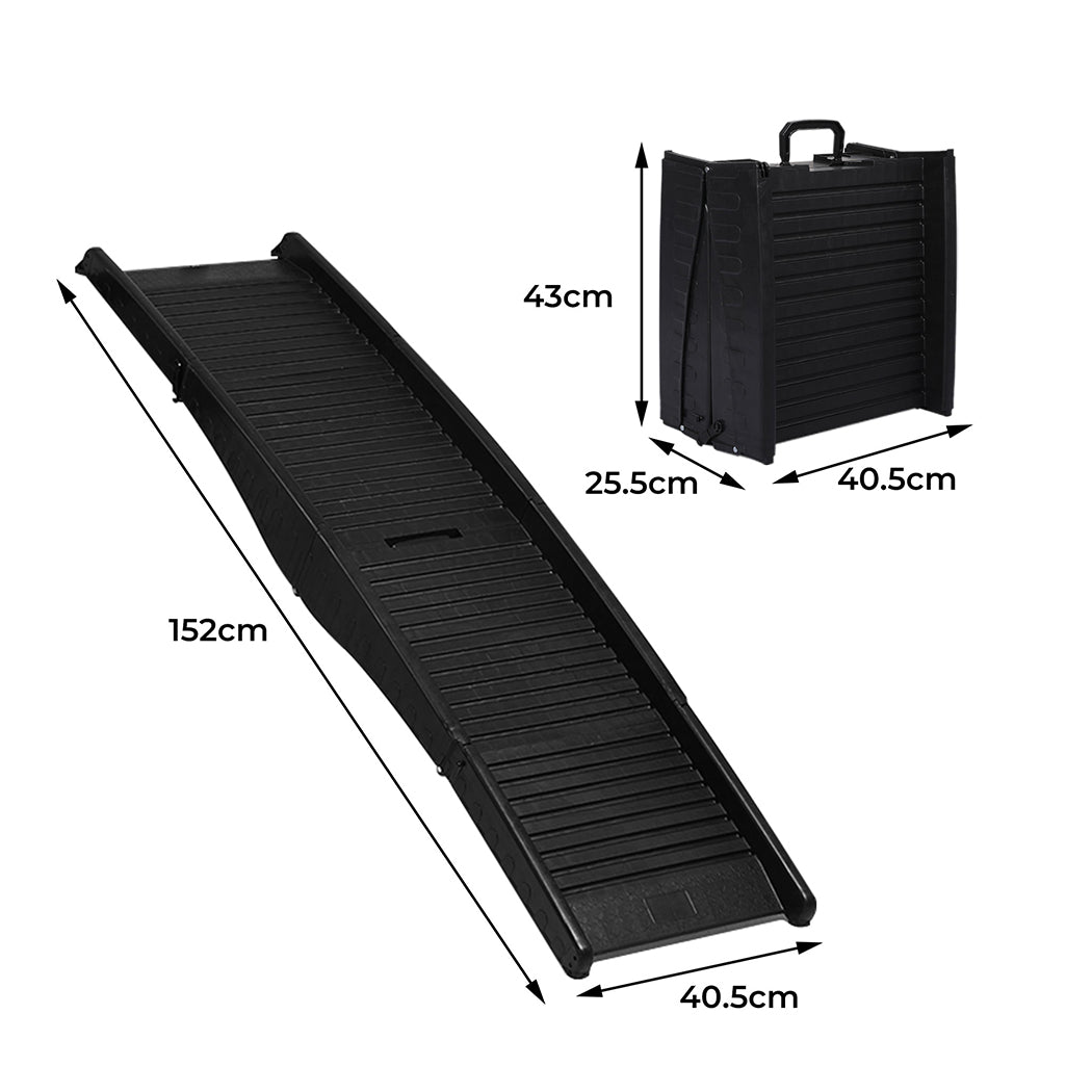 Dog Ramp Pet Car Suv Travel Stair Step Foldable Portable Lightweight Ladder - image3